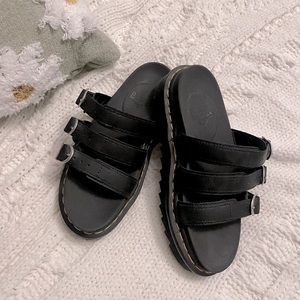 Dr. Martens Blair Slide Black 6 womens